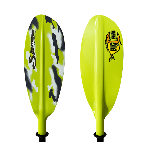 Big Fish Paddle-Paddles-3 Waters Kayaks-Green Camo-Waterways