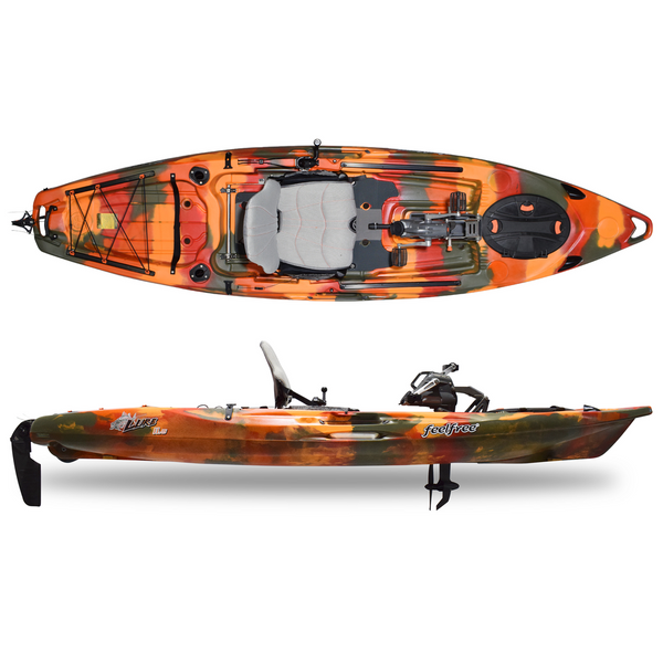 Feelfree-Lure 11.5 V2 w/ Overdrive-Kayak-Fire Camo-