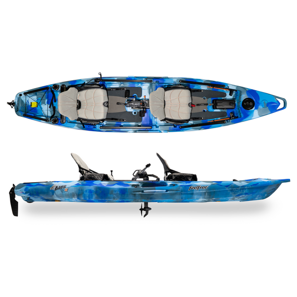 Feelfree-Lure II Tandem w/ Overdrive-Kayak-Ocean Camo-