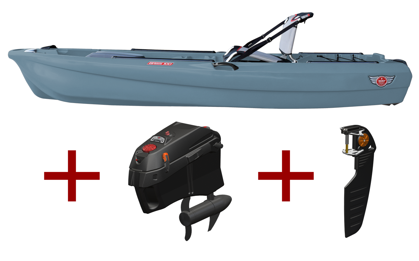 Johnny Boat Jonny Boats Bass 100 w/Jonny Pod Fixed Motor Package