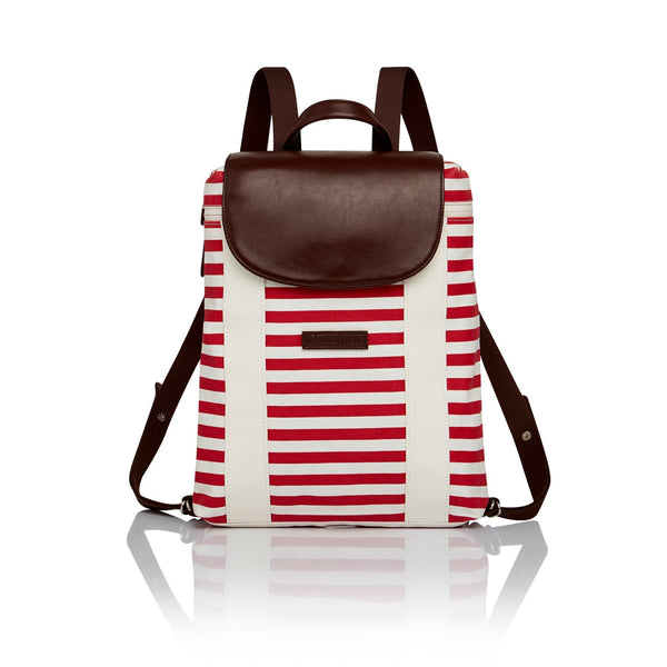 Mini Backpack-The Breton Collection-Navig8tor Bags-Red-Waterways